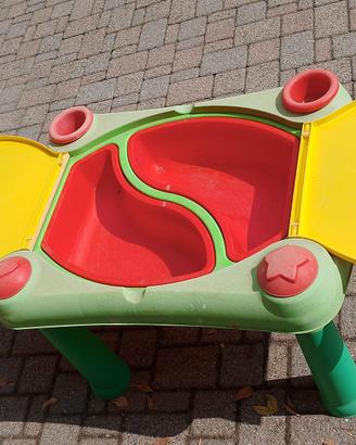 Tavolo giochi per bambini acqua e sabbia