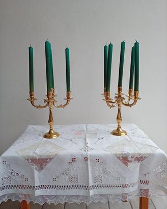 candelabri ottone 