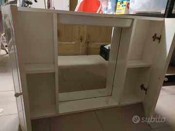 Armadietto a specchio per bagno.