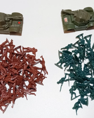 Soldatini HONG KONG - RUSSI + INGLESI con mezzi