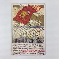 Lotto di 5 cartoline originali d'epoca 1919 Fiume