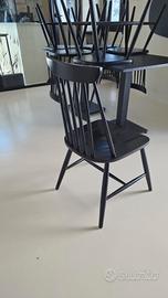 50 sedie legno pesante nere