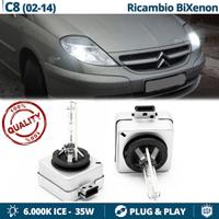 2 Lampadine BIXENON D1S PER Citroen C8 35W 6000K