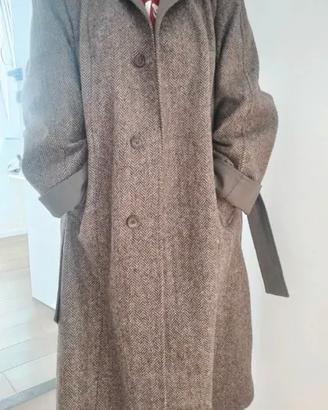 Cappotto Vintage Reversibile Spine di Pesce marron