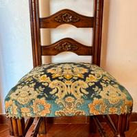 Set 6 sedie stile Rinascimento intagliate