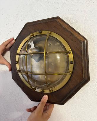 Lampada Applique / Plafoniera Nautica a "Tartaruga