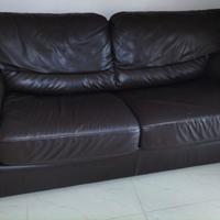Divano letto in pelle 3 posti