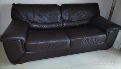 Divano letto in pelle 3 posti