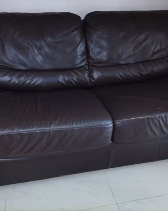 Divano letto in pelle 3 posti