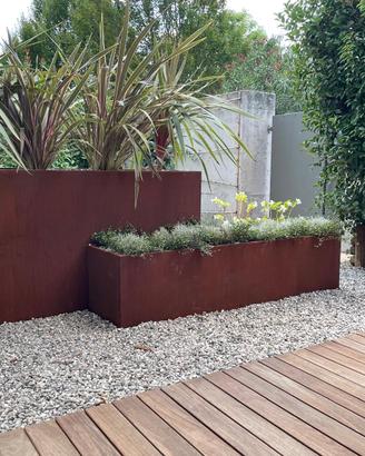 Vasche fioriere in corten