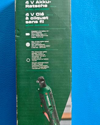 Cricchetto Batteria 4V Parkside PAR 4 A1 Nuovo