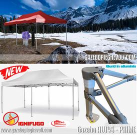 Gazebo 8x4 pieghevole certificato ignifugo eventi