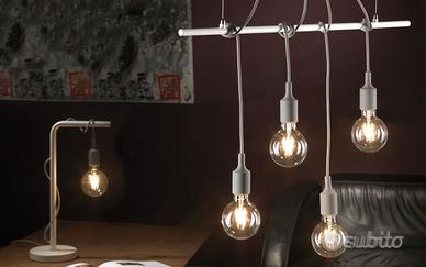 Lampadario a sospensione wire a 4 luci nuovo