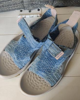 Sandali casual effetto denim 34