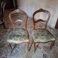 Coppia sedie antiche Luigi Filippo vintage