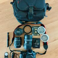 Reflex Canon 60D+obiettivi+accessori