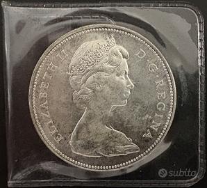 Dollaro Canada Argento 1966