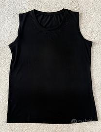 Canotta nera donna L XL