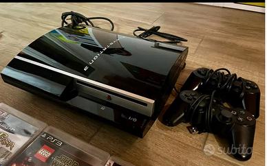 PS3 fat+2 joypad +2 mic+2  move+Eyes+14 Giochi