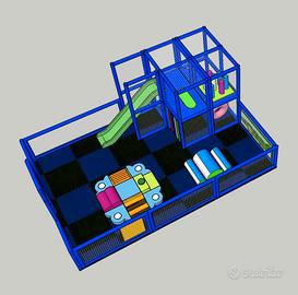 Mini Area giochi playground completa 6x4xh2,4mt