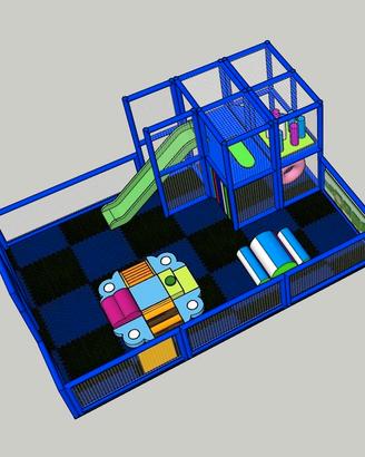 Mini Area giochi playground completa 6x4xh2,4mt