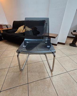 sedia design trasparente