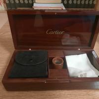 Cartier porta orologi/ valori in radica 