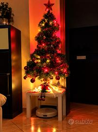 albero di natale con luminarie