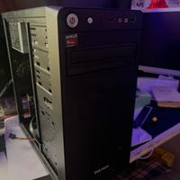 PC computer lavoro 3D, ufficio, gaming basso