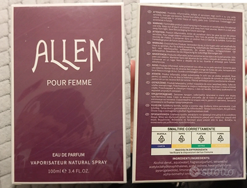 Allen, profumo 100 mL equivalente