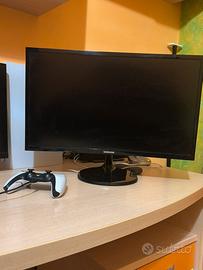 Samsung Monitor Led Curvo da 24" HDMI, Nero