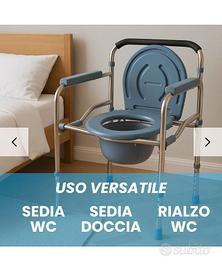 SEDIA  WC  MULTIFUNZIONE 4 in 1 rialzo WC 