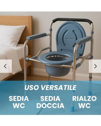 SEDIA  WC  MULTIFUNZIONE 4 in 1 rialzo WC 