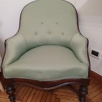  poltrona seta verde tiffany