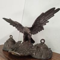 Statua antiquariato in bronzo a forma di Aquila