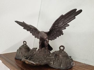 Statua antiquariato in bronzo a forma di Aquila