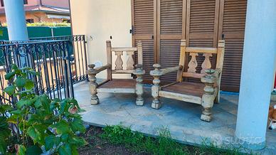 Poltrone in legno esterno / interno