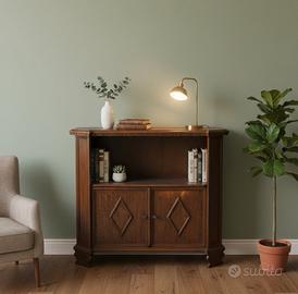 Mobiletto vintage in legno - Credenza/Libreria