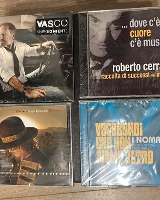 4 CD originali nuovi Vasco Rossi Zucchero Nomadi