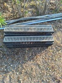 canala in polipropilene + griglia acciaio zincato