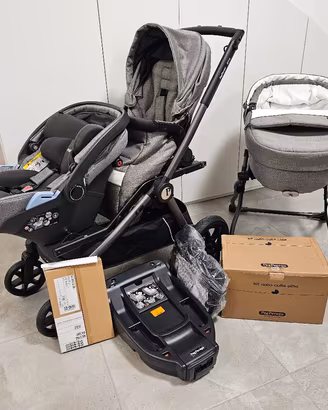 PASSEGGINO GEMELLARE +NAVIC. +OVETTO+ISOFIX PEG