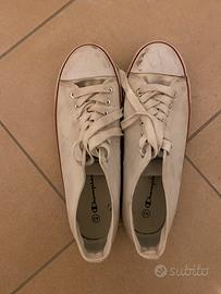 Converse bianche outlet in lavatrice