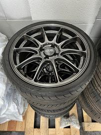 CERCHI OZ HYPER GT HLT 7X18 4X100 et 35 500 ABARTH