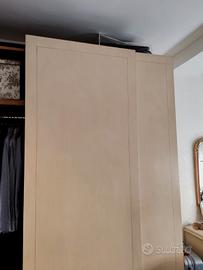 2 ante per armadio in vero legno decapato 