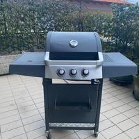 BARBECUE A GAS GRIGLIA E PIASTRA ACCIAIO INCLUSE