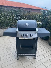 BARBECUE A GAS GRIGLIA E PIASTRA ACCIAIO INCLUSE
