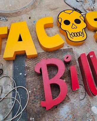 Insegna luminosa Tacos Billy