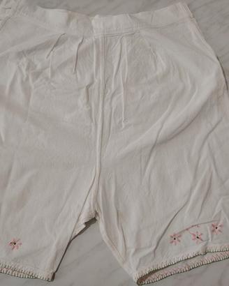 culotte antiche mutande, ricami a mano primo 900 