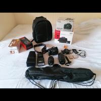 Canon EOS 600D con accessori 