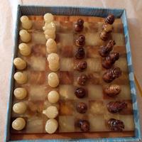 Scacchiera ALABASTRO di  VOLTERRA Vintage anni '60